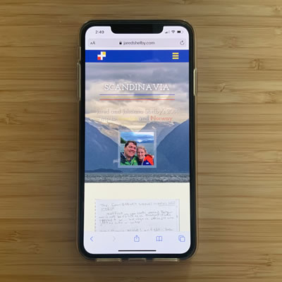 Recent web design and development work